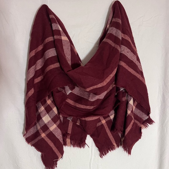Maroon Red Scarf - Picture 1 of 3